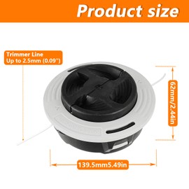 HUAREW Autocut C26-2 Trimmer Head Compatible with FS55 FS56 FS56R FS70 FS70R FS74 FS76 FS80 FS85 FS80R FS85R FS90 Brush Cutter and Brush Cutter Mower Head Auto-Cut C 26-2