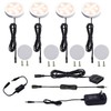 AIBOO Under Cabinet LED Puck Lights Kit with Touch Dimming