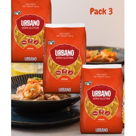 Gluten Free Penne Rice Pasta – 17.6 oz (500g) – Gluten-Free – Light, Healthy, and Easy to Digest – Wheat-Free, Allergen-Friendly – Ideal for Balanced Meals – Pack of 3