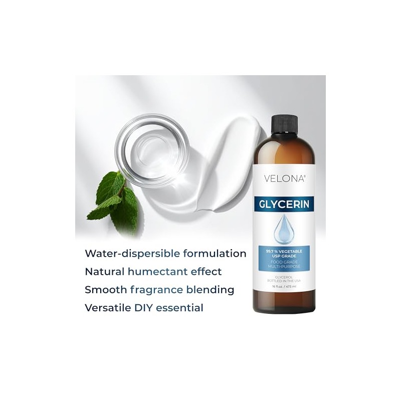Aceite vegetal de glicerina grado USP 100 VELONA puro y