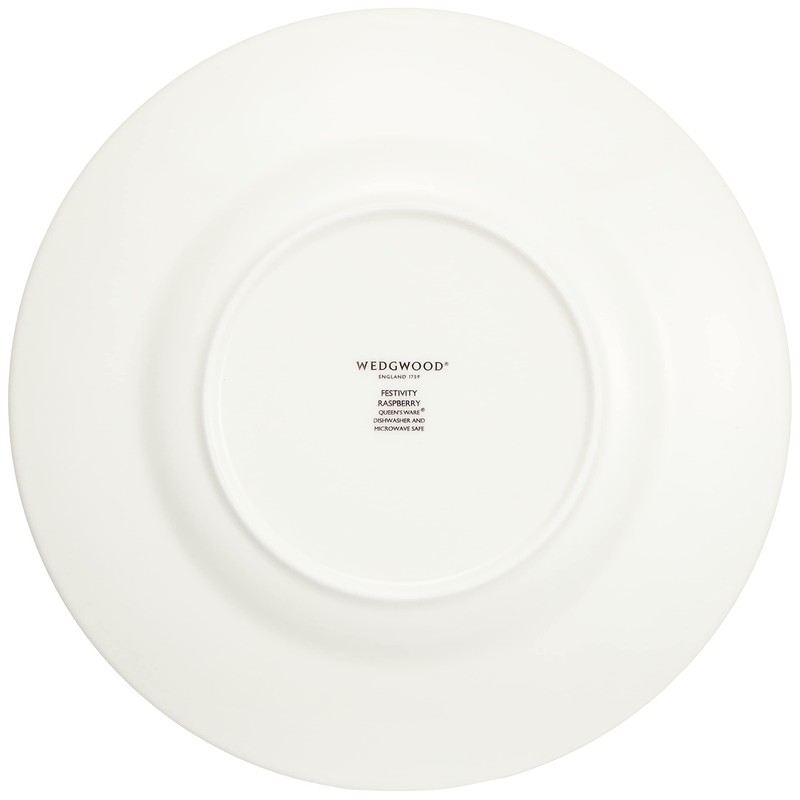 Wedgwood 58951001238 Festivity Ceramic Plate, 8.3 inches (21 cm), Raspberry,