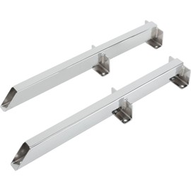 Speedway Motors Chrome Traction Bars - 28 Inch - Improve Traction & Eliminate Wheel Hop - Premium Steel Construction - Includes U-Bolts, Snubbers, and Hardware - Non-Polished Flash Chrome Finish