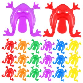 Kisangel 20pcs Pressing Jumping Frogs Bouncing for Fun Holiday Boys Design for Endless Play