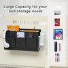 Edudif Dual-purpose Bedside Caddy Bedside Organizer, Bed Caddy with 6