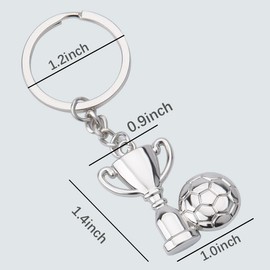 Guqqeuc Football Keyring Gift for Boy Girls Football Gifts for Boys Son Daughter Christmas Birthday Gift for Girls Girlfriend Gifts for Fotball Coach Player Gift for Brother Boyfriend Gifts Keychain