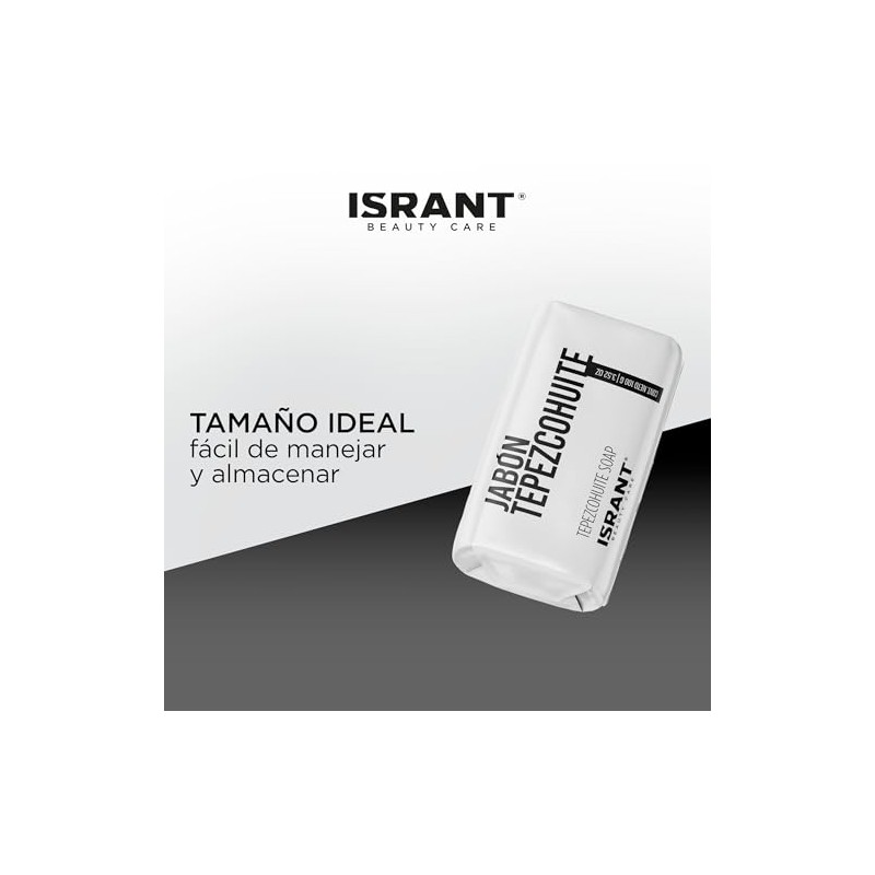 Jabón de Tepezcohuite Corporal Natural ISRANT 100g | Sin Parabenos