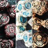 Chandini Polyhedral Dice Set Metal TRPG Table Game Board Game