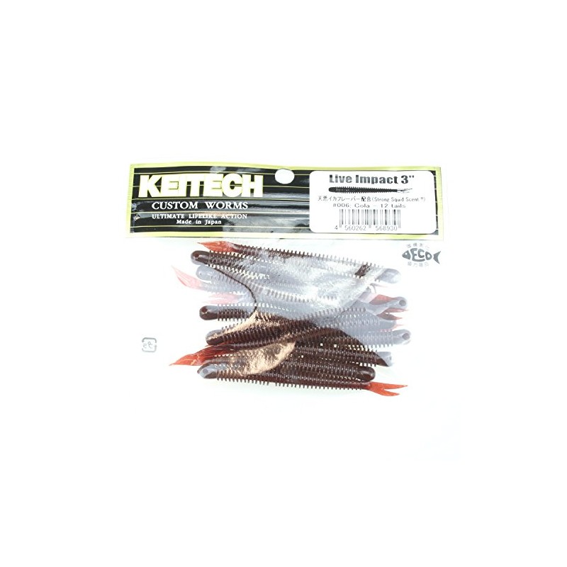 KEITECH Live Impact 3 Inch 6 Cola Lure