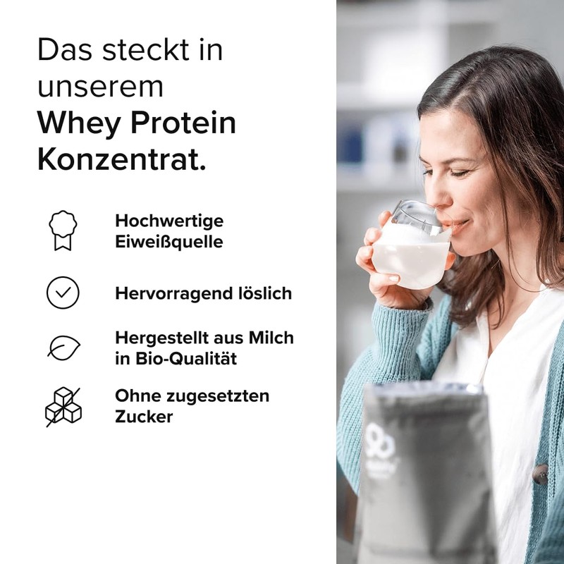 edubily nutrition® Whey Protein Konzentrat - Sehr gut lösliches Protein