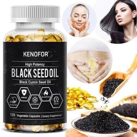 Kenofor Black Seed Oil Capsules, immune regulation, cardiovascular care - 120 Capsules