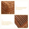Alipis Woven Plastic Wicker Suitcase, Retro Rattan Suitcase Box with
