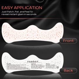 Rose Gold Glitter Freckles Face Tattoo, Sparkle Face Glitter Speckles, 4pcs Makeup Patches
