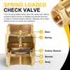 One Way Brass In-Line Check Valve, 3/4-Inch IPS, 3/4-Inch Female