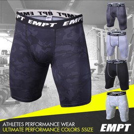 EMPT Compression Short Sports Tights, Compression, camouflage black
