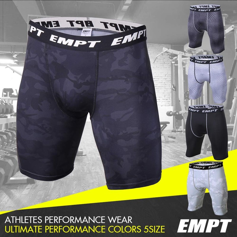 EMPT Compression Short Sports Tights, Compression, camouflage black