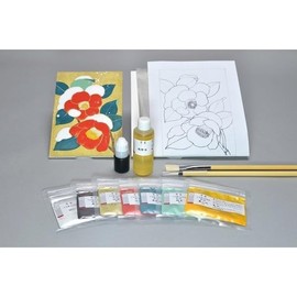 Nakagawa Gofun Paint for Nihonga Japanese Painting Experience Kit, Yukitsubaki Edition