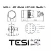 Tesi NELLI JR 12MM LED Pushbutton Momentary Guitar Kill Switch