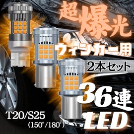 RiNan. T20 LED Turn Signal, Explosive Light, Amber, Anti-Hifla, Built-in Resistor, High Performance, Long Life, Polarity (T20)