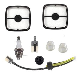 Shnile 3-Hole Grommet Fuel Line Kit Spark Plug Fuel Filter Primer Bulb Fuel Tank Breather Vent Compatible with Echo Mantis Tiller TC-210 TC-210i TC-2100 SV-6 SV-5H/2 SV-5C SV-4B LHD-1700 HC-1500