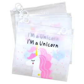 SHAKTISM Unicorn Pouch - Pack of 5 Multipurpose Zipper Case, Pen and Pencil Pouch Case, Travel Accessory Organizer Bag, Stationery Holder, Makeup Pouch, Return Gift for Kids - Multicolor, Transparent, Travel Accessories