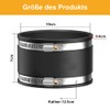 100 mm flexible rubber sleeve, rubber coupling with stainless steel