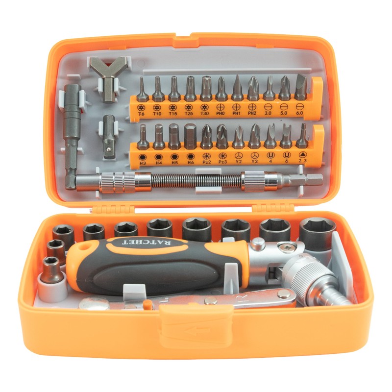 STEELMIGHT Screwdriver Set, Hex Wrench Bit, Ratchet Set Tool, 38
