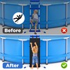 Adnee 600D Oxford Cloth Pool Ladder Protector Cover, 47.5''x16''Pool Step