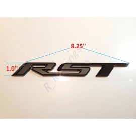 GM Auto 3PCS KIT Matte Black Rear Tahoe Duramax RST Emblem Letters Fit For 2021+ Tahoe