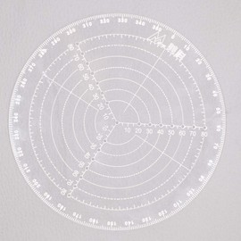 Center Finder Tool Woodworking Compass Central Scan Tool Transparent Acrylic Drawing Rings for Filming Bowls Diameter 200mm