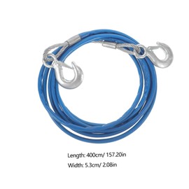 Alipis Car Tow Dolly Strap Heavy Duty Tow Straps with Hooks for Towing Vehicles Reliable Pulling Capacity Durable Emergency for Car Breakdowns and Transport Needs