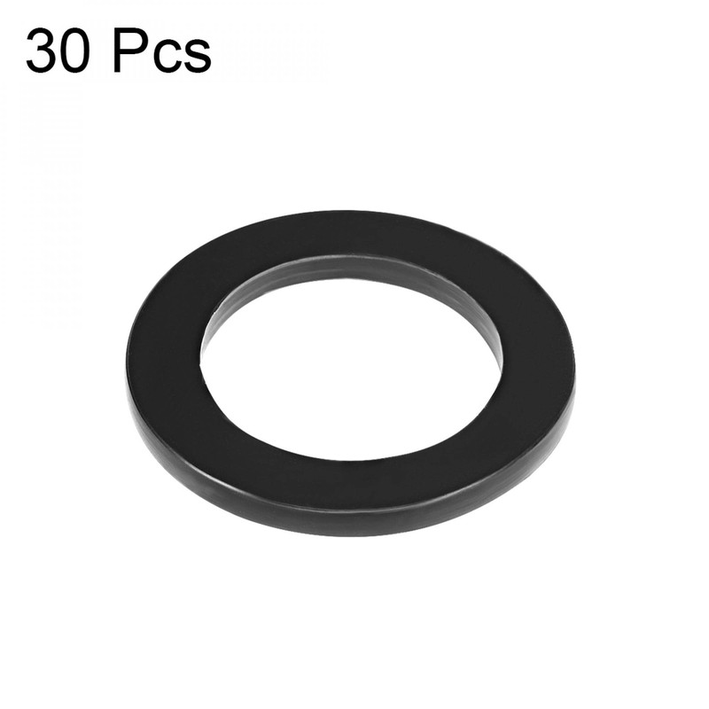 sourcing map Rubber Flat Washers 30mm OD 20mm ID 2.3mm