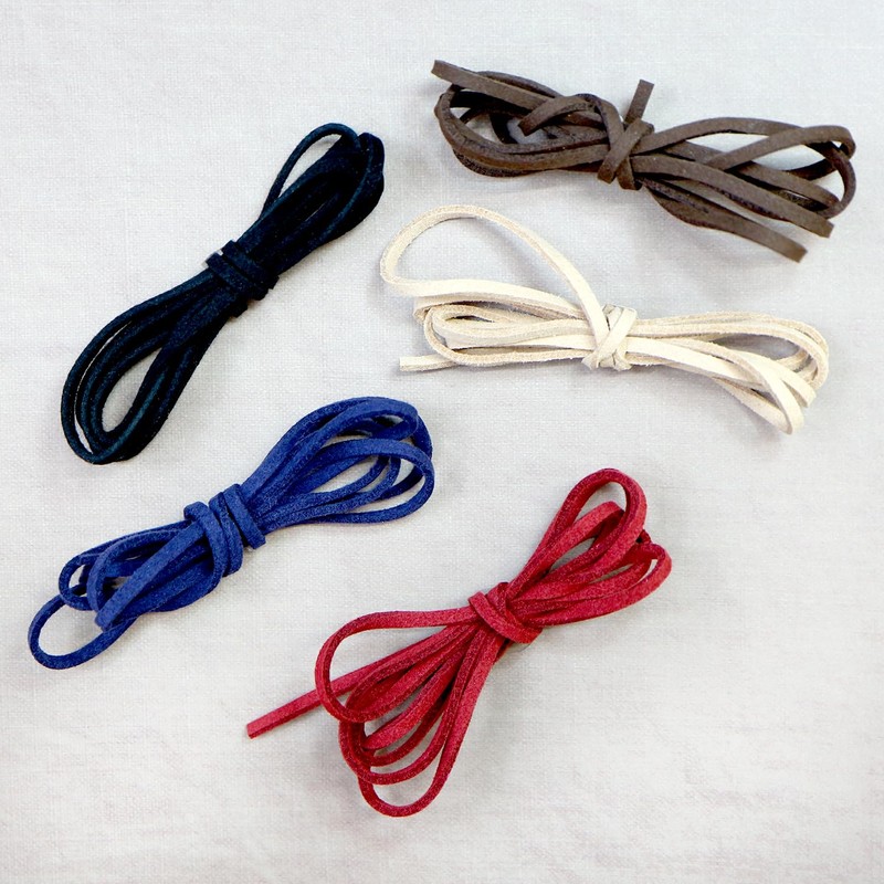 Suede Cord Navy Navy Leather Cord Accessory Parts Bracelet Necklace