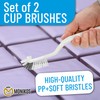 Bathroom Cleaning Brush – Set of 2, Compact and Flexible