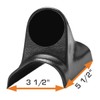 GlowShift Universal Fitment Black Single Pillar Gauge Pod Holder -