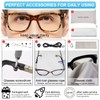 MARE AZZURO Big Frame Reading Glasses Men Square Readers 1.00