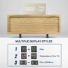 Digital Alarm Clock LED Display Sound Control Temperature Humidity Wood