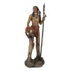 Large Native American Indian Eagle Warrior Chief With Spear And