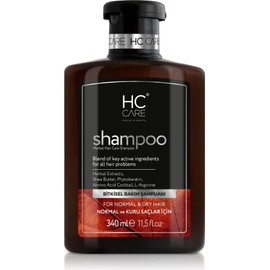 HC Care Herbal Shampoo for Normal Dry Hair 11.5 fl oz - Hair Strengthening Anti Frizz Daily Shampoo - Hydrating Hair Care for Dry Damaged Hair and Growth, Color Treated Hair