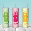 White ProSub 20oz Straight Skinny Tumbler Sublimation Mug Blanks -