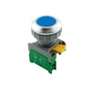 Alpinetech XB-30 30mm 1NO Momentary Push Button Switch (Blue)