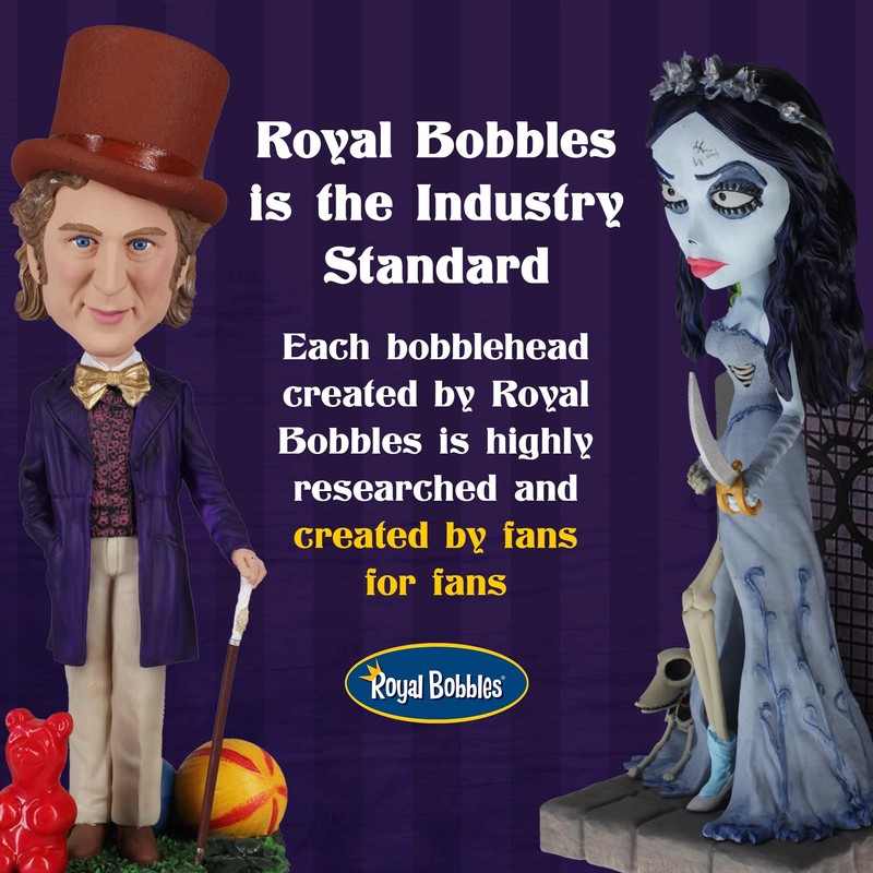 Royal Bobbles Wednesday Thing with Moving Fingers - 6” D