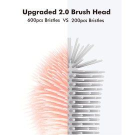 Upgraded Baby Bottle Brush Set(3pcs), Including Pacifier Cleaner and Straw Brush, Detachable Head for Easy Cleaning, Hangable Handle Design, Long Handle