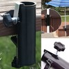 Multifunctional Umbrella Stands, Black Fixed Clip Umbrella Clamp & Portable
