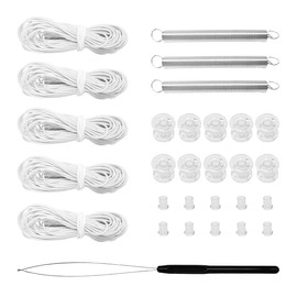 BWBWND RV Blinds Repair Kit, Pleated Shade Restringing Cord Threading Tool for Day/Night Shades, Blind String Repair & Maintain Kit for RV Camper Trailer Motorhome Window, Car Accessories (White)