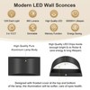 TRLIFE Modern Wall Sconces, 3000K/4000K/6000K Selectable and Dimmable LED Wall