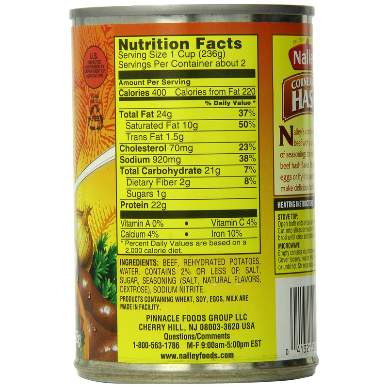 Nalley Corned Beef Hash, 15 Ounce (Pack of 12)