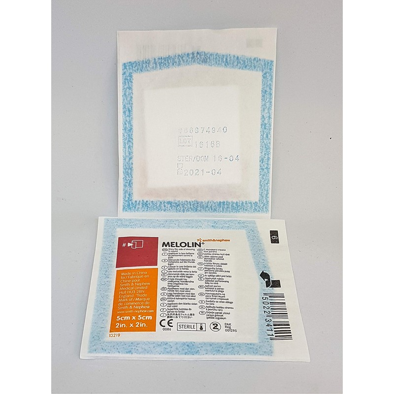 MELOLIN Sterile Non-Adherent Dressings - Qty 10, Individual Packs, Available