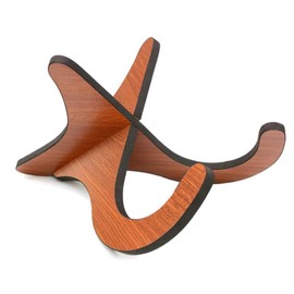 Wooden Ukelele Stand Holder Musical Instrument Stand Concert Portable Wood Stand for Small Guitar, Violin, Banjo