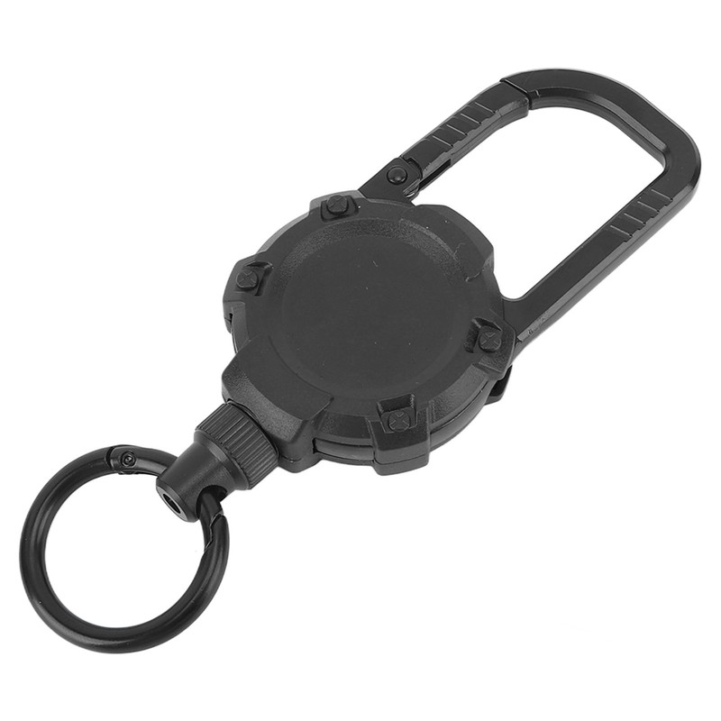 Magnetic Retractable Keychain Stainless Steel Wire Easy Pull Buckle Carabiner