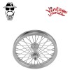 VINTAGE LOWRIDER 12" FRONT 36 SPOKE WHEEL 14G 3/8 AXLE CHROME